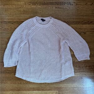 J. Crew Light Pink Chunky Crewneck Sweater